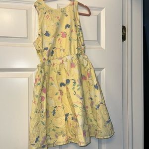 Gap kids yellow floral line dress